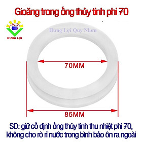 Ron (gioăng) silicon chịu nhiệt phi 70 dùng cho máy nước nóng năng lượng mặt trời