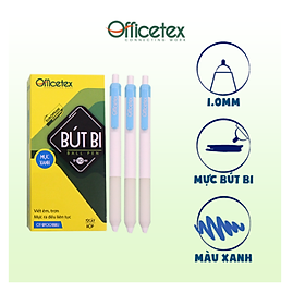Hộp 12 cây bút bi mực xanh / ot-bp0018bu