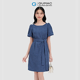 Đầm suông tay bí thời trang GUMAC DC11064