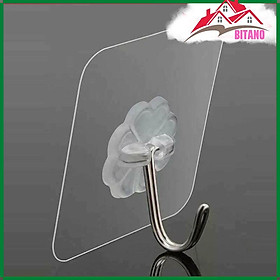 Mua Bộ 25 Móc Dán Tường  Dính Tường Trong Suốt BITANO Siêu Chắc  Siêu Chịu Lực Loại 10Kg