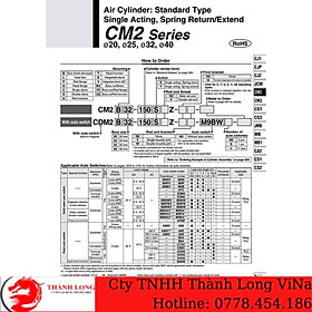 Mua Xylanh SMC CDM2B25-50Z .