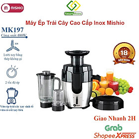 Mua Máy ép trái cây đa năng cao cấp Mishio MK197 400W (tặng cối sinh tố + cối xay tiêu)