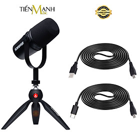 Mua Micro Shure MV7-K-BNDL Cổng USB & XLR Livestream Podcast Mic Thu Âm Studio MV7 Kit Microphone Hàng Chính Hãng