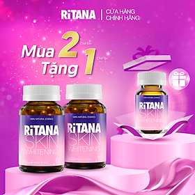 Combo 2 hộp RITANA trắng da mờ sạm nám 60 viên tặng hộp 15 viên