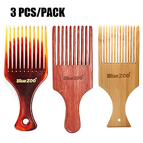 BlueZOO Plastic Combs Detangling Hair Comb Wide Tooth Comb Anti-static Comb Hairdressing Styling Tool
