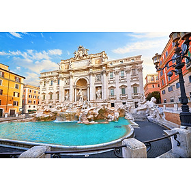 Bộ tranh xếp hình cao cấp 1500 mảnh ghép (60x100cm) – Trevi Fountain, Italy