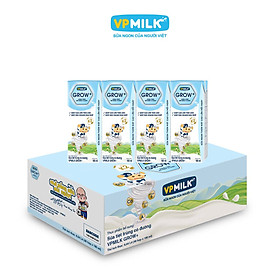 Sữa Tiệt Trùng Có Đường VPMilk Grow+ Hộp 180ml (Thùng 48 Hộp)