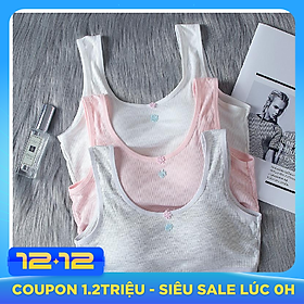 Combo 3 Áo Lót Học Sinh Cấp 2, Cấp 3 - Áo Lá Nữ Br08