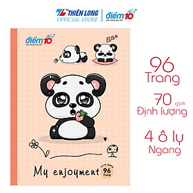 Bộ 5 Tập học sinh 96 trang 4 ô ly ngang 70 gsm Điểm 10 TP-NB048 (hình ngẫu nhiên)