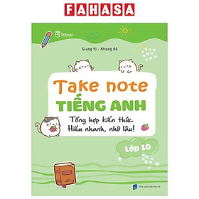 Sách - Takenote Tiếng Anh Lớp 10