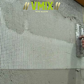 [1mx30m] Lưới thủy tinh dùng gia cường cho lớp chống thấm và lớp vữa tô trác tường không bị nứt , dùng trong lưới chống muỗi chống côn trùng.kích thước lỗ 2mmx2mm.Vmixeco