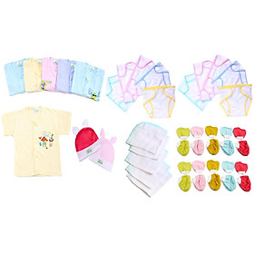 Bộ 42 Món Đồ Dùng Dành Cho Bé Sơ Sinh Cao Cấp( áo màu sắc mang đến nhỏ xíu 2 - 6kg)