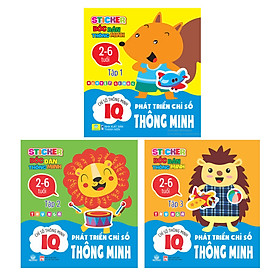 Hình ảnh Combo 3 cuốn Sticker bóc dán thông minh  IQ