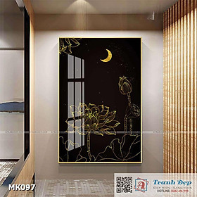 Mua Tranh mica cao cấp Sen và trăng - MK097