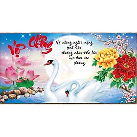 tranh thêu chữ thập Cát tường - LV3118
