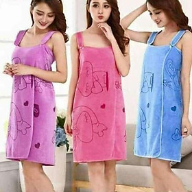 Mua Áo choàng khăn tắm thời trang dạng đầm 2 dây 2 trong 1 cao cấp  quyến rũ.