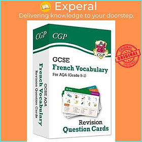 Sách - New Grade 9-1 GCSE AQA French: Vocabulary Revision Question Cards by CGP Books (UK edition, paperback)