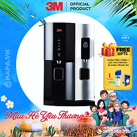 Máy Lọc Nước Nóng Lạnh Để Bàn 3M HCD-2 Cao Cấp, Công Nghệ Bảo Vệ Kép 3M Với Đèn UV, Nhập Khẩu Mỹ - Hàng Chính Hãng 3M