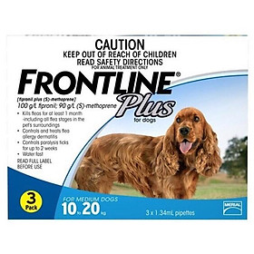 Thuốc nhỏ gáy trị ve rận cho chó Lớn từ 10-20kg Frontline (1 tuýp)