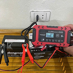 Mua Bộ Sạc Ắc Quy FOXSUR 12V 6A Hàng Nhật – Sạc Thông Minh 10 Giai Đoạn  Khử Sunfat  Tự Động Ngắt Cho Ắc Quy 4AH - 120AH