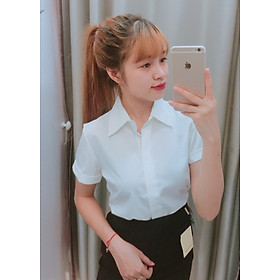 ÁO SƠ MI TRẮNG TAY NGẮN (size M)