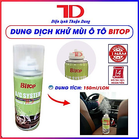 Chai xịt khử mùi vệ sinh ô tô làm mát điều hòa không khí BITOP, dung dịch xịt làm sạch không khí trong xe - Điện Lạnh Thuận Dung