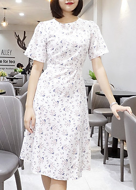 Đầm váy nữ dài hoa nhí, dáng xoè, đẹp nhẹ nhàng, đơn giản, ngọt ngào RD037.2