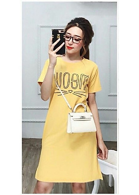 VÁY ĐẦM SUÔNG MEOW THUN CAO CẤP FREESIZE 45-57KG