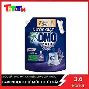 TúI Nước Giặt Omo Matic Comfort Cho Máy Giặt Cửa Trước Hương Lavender Khử Mùi Thư Thái 3.6Kg