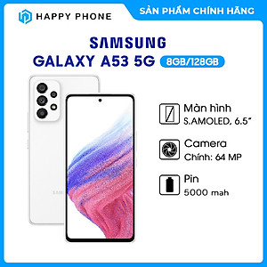 Điện thoại Samsung Galaxy A53 5G (8GB/128GB) - Hàng chính hãng - ĐÃ KÍCH HOẠT BẢO HÀNH ĐIỆN TỬ