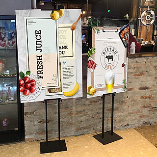 STANDEE CHỮ H CHỈ DẪN ĐIỀU CHỈNH KÍCH THƯỚC