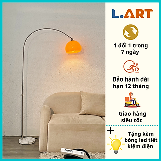 Đèn cây đứng phòng khách, phòng làm việc góc đọc sách hiện đại dáng bow cong DCLA012C