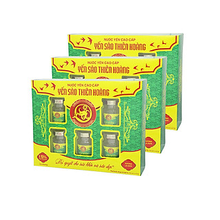 Yến Thiên Hoàng 15% Hương Lá Dứa ( 6 Lọ/ Hộp) + Tặng kèm 1 đôi dép