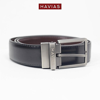 CLASS8 HAVIAS dây nịt thắt lưng 2 mặt xoay da bò nhập khẩu 100%