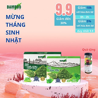Combo bột cần tây - bột rau má Bamboo nguyên chất, siêu mịn
