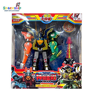 Đồ chơi lắp ghép rô bốt siêu nhân gao hươu và gao linh dương