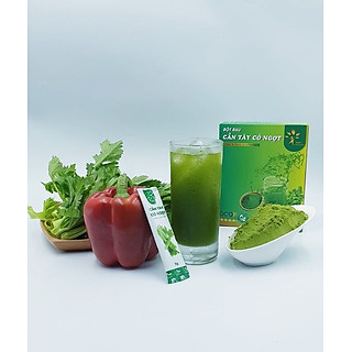 Combo 3 hộp bột cần tây cỏ ngọt + bột rau má dừa đậu xanh + bột diệp cá cỏ ngọt