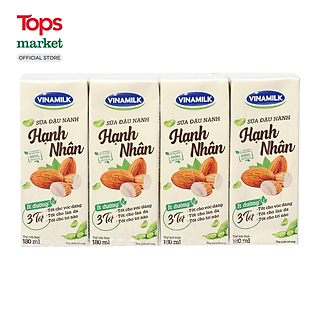Lốc 4 Sữa Đậu Nành Vinamilk Hạnh Nhân 180ML