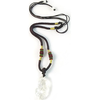 Dây chuyền tỳ hưu tài lộc thạch anh trắng ấn độ MS625