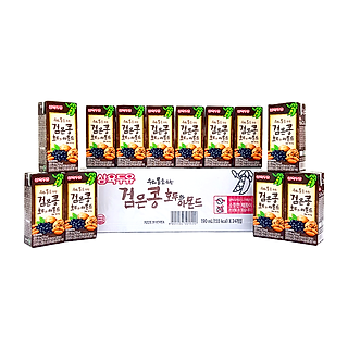 Sữa đậu đen óc chó hạnh nhân Sahmyook Hàn Quốc dạng hộp( 140ml, 190ml, 950ml)