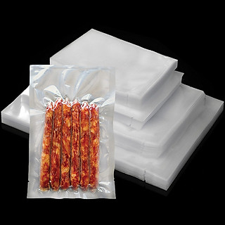 túi hút chân không thực phẩm bộ 100 túi hút chân không 1 mặt nhám túi nhám hút chân không