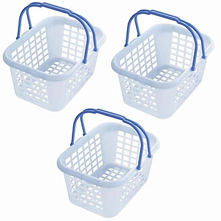 Bộ 3 rổ đựng đồ đa năng có quai xách cỡ trung - Hàng Nội Địa Nhật