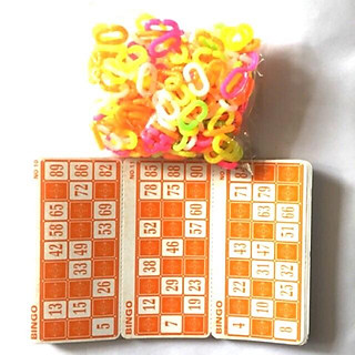 Lô tô quay - tờ số và miếng đặt (phụ kiện