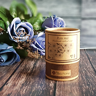 Xà phòng rau má tặng xơ mướp - Centella Handmade Soap