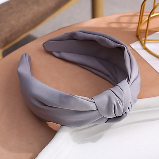 Cài tóc bảng bự màu xám trơn