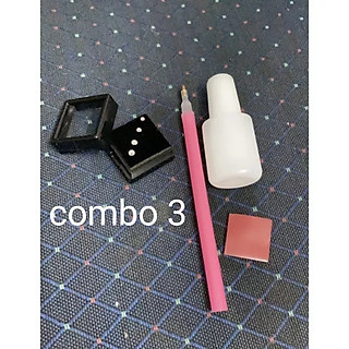 Combo đá đính răng chân bằng