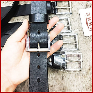 Thắt lưng nam da bò, Dây nịt nam da bò khóa Inox cao cấp, chất liệu da bò thật nguyên tấm