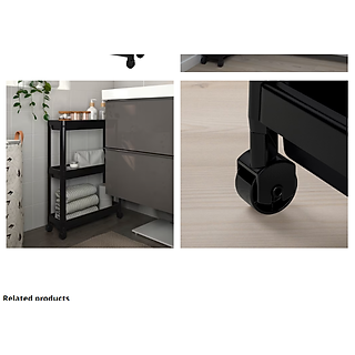 Kệ nhựa bánh xe 54x18x71 cm VESKEN