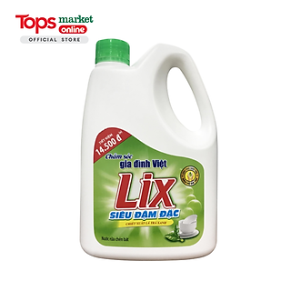 Nước Rửa Chén Lix Siêu Đậm Đặc Chiết Xuất Trà Xanh 4KG