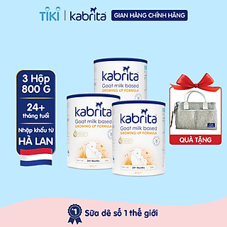 COMBO 3 Lon Sữa dê Kabrita số 3 cho trẻ trên 24 tháng - Lon 800g